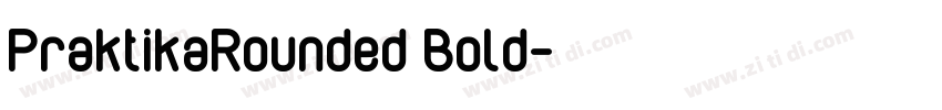 PraktikaRounded Bold字体转换
